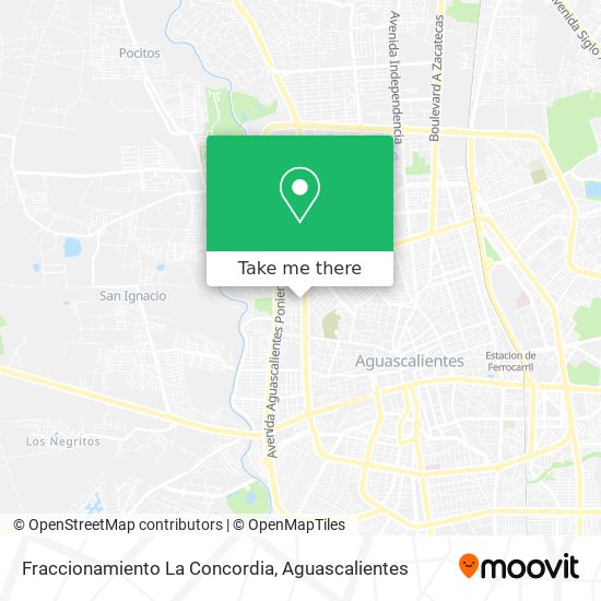 Fraccionamiento La Concordia map