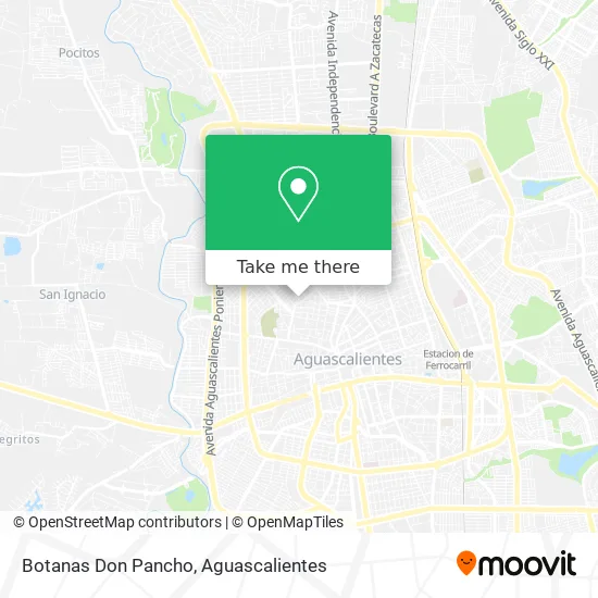 Botanas Don Pancho map