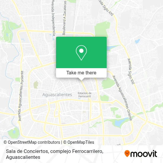 Sala de Conciertos, complejo Ferrocarrilero map