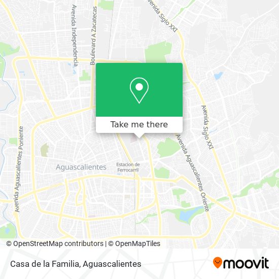 Casa de la Familia map
