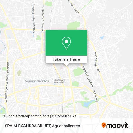 Mapa de SPA ALEXANDRA SILUET
