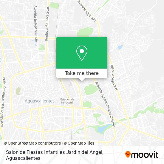 Mapa de Salon de Fiestas Infantiles Jardin del Angel