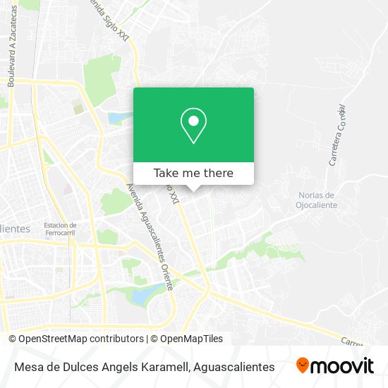 Mesa de Dulces Angels Karamell map