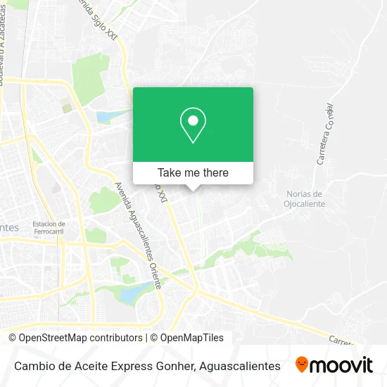 Cambio de Aceite Express Gonher map