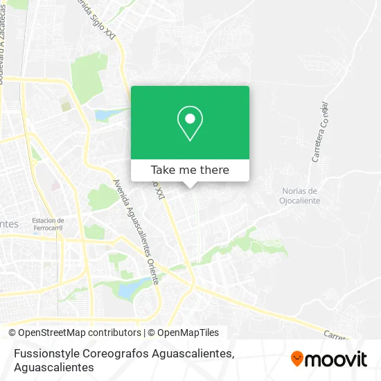 Fussionstyle Coreografos Aguascalientes map