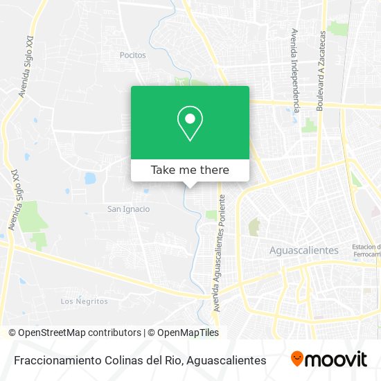 Fraccionamiento Colinas del Rio map