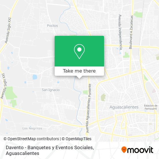 Davento - Banquetes y Eventos Sociales map