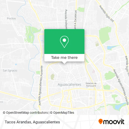 Tacos Arandas map