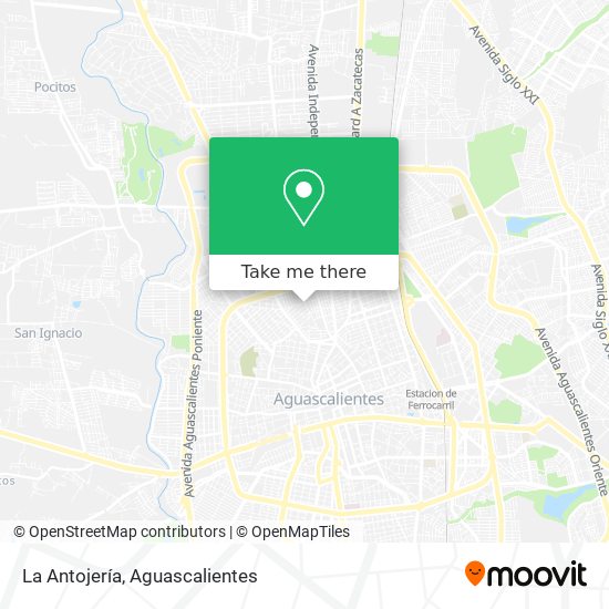 La Antojería map
