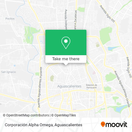 Corporación Alpha Omega map