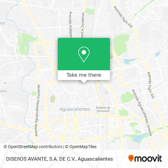 Mapa de DISEñOS AVANTE, S.A. DE C.V.