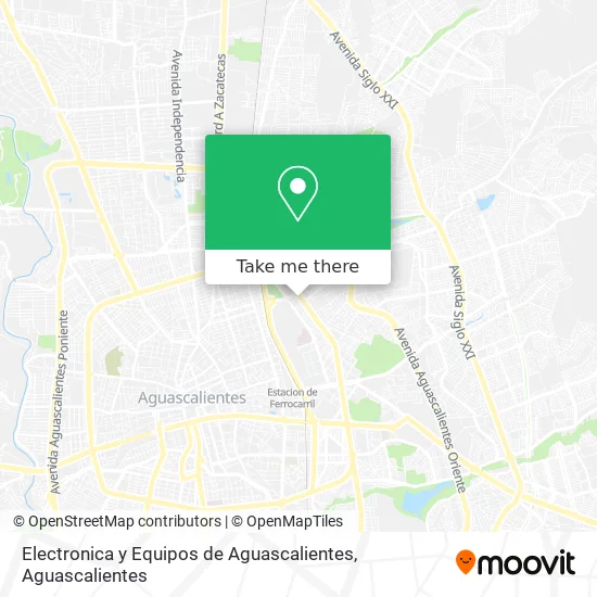 Electronica y Equipos de Aguascalientes map