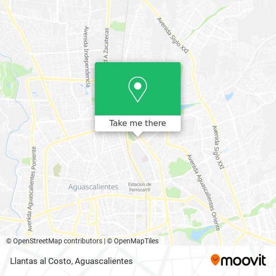 Llantas al Costo map