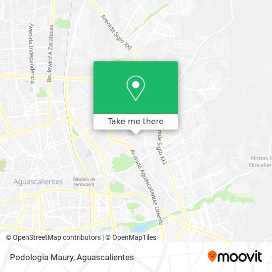 Podologia Maury map