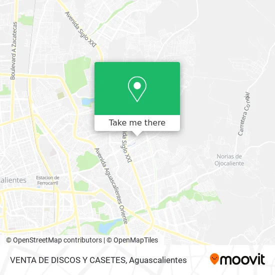 VENTA DE DISCOS Y CASETES map