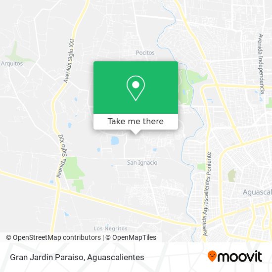 Gran Jardin Paraiso map