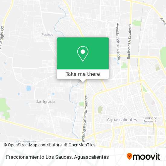 Fraccionamiento Los Sauces map
