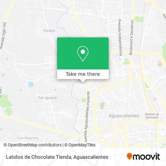 Latidos de Chocolate Tienda map