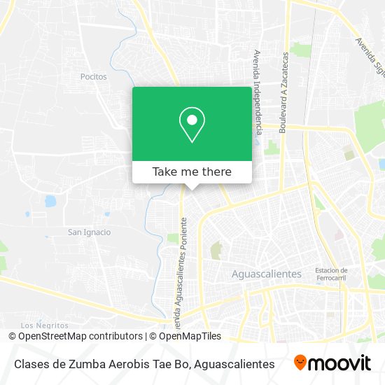 Clases de Zumba Aerobis Tae Bo map