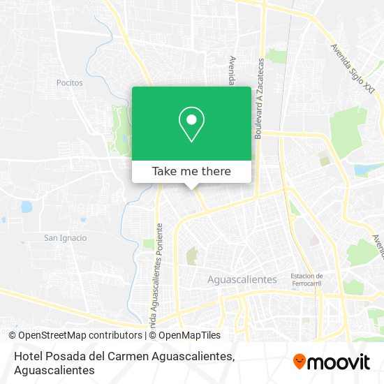 Hotel Posada del Carmen Aguascalientes map