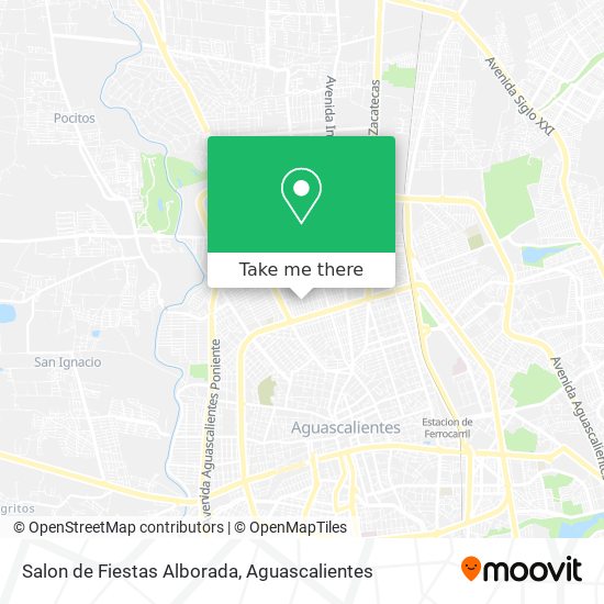 Mapa de Salon de Fiestas Alborada