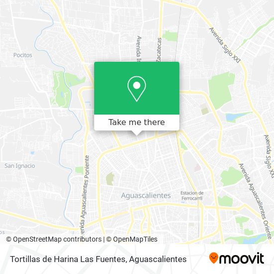 Mapa de Tortillas de Harina Las Fuentes