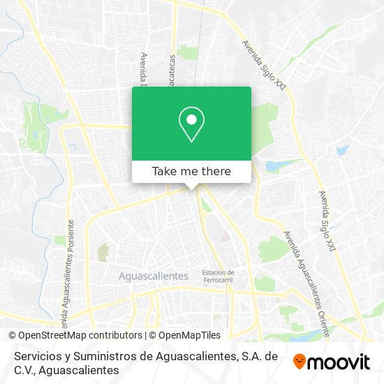 Servicios y Suministros de Aguascalientes, S.A. de C.V. map