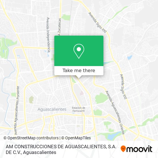 AM CONSTRUCCIONES DE AGUASCALIENTES, S.A. DE C.V. map