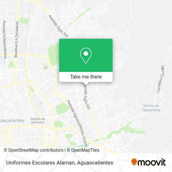 Uniformes Escolares Alaman map