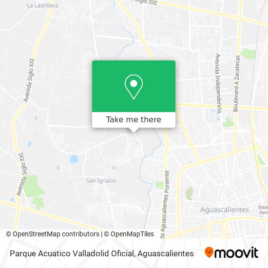 Mapa de Parque Acuatico Valladolid Oficial