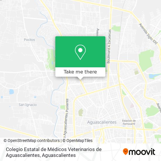 Colegio Estatal de Médicos Veterinarios de Aguascalientes map