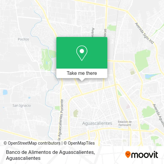 Banco de Alimentos de Aguascalientes map