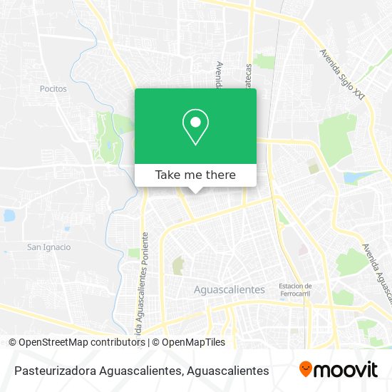 Mapa de Pasteurizadora Aguascalientes