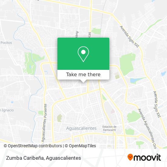 Zumba Caribeña map