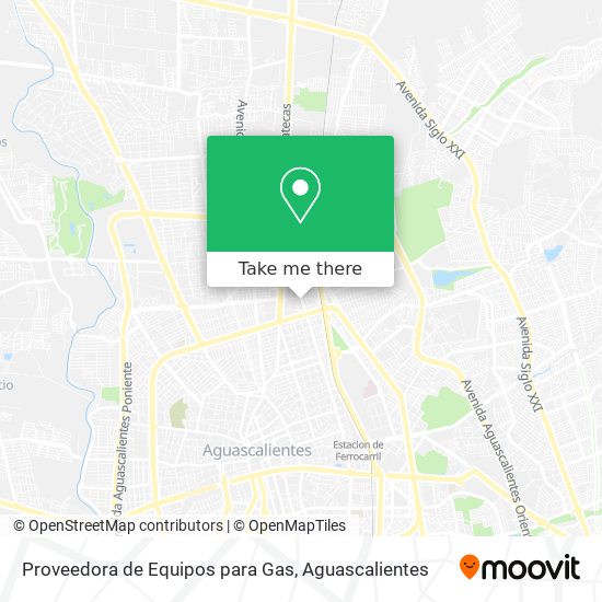 Proveedora de Equipos para Gas map