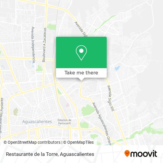 Mapa de Restaurante de la Torre