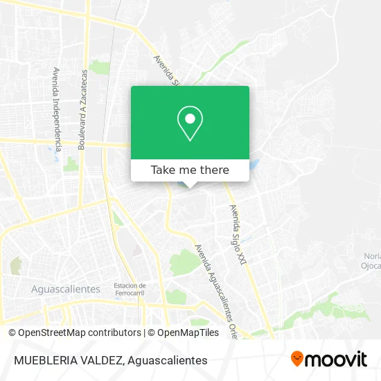MUEBLERIA VALDEZ map