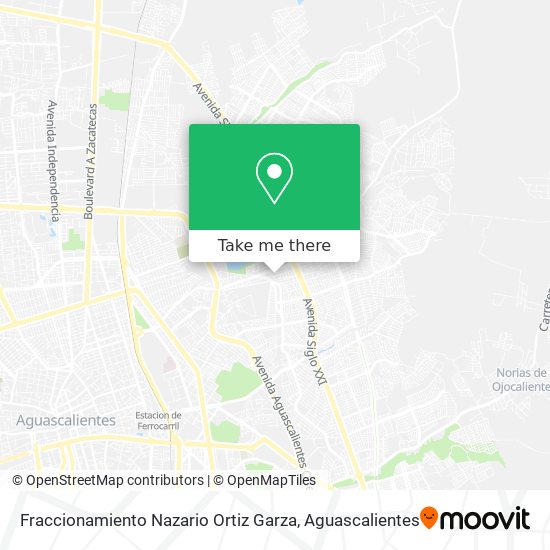 Mapa de Fraccionamiento Nazario Ortiz Garza