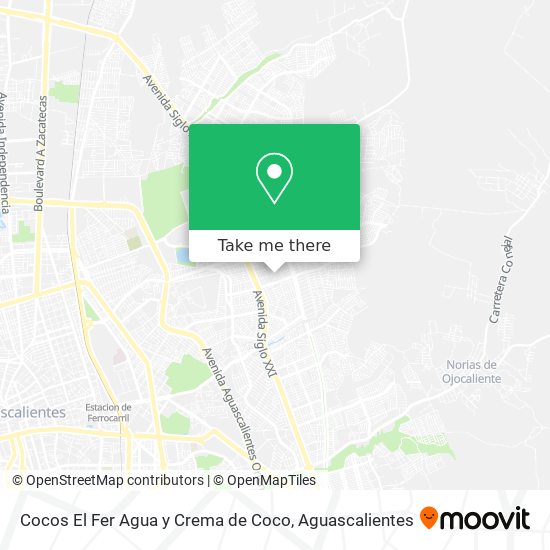 Cocos El Fer Agua y Crema de Coco map