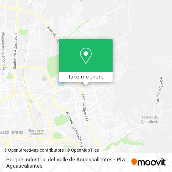 Parque Industrial del Valle de Aguascalientes - Piva map