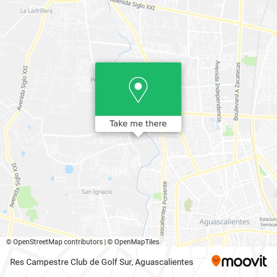 Res Campestre Club de Golf Sur map