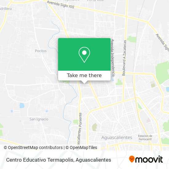 Centro Educativo Termapolis map