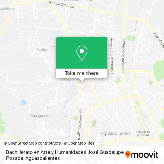 Bachillerato en Arte y Humanidades José Guadalupe Posada map