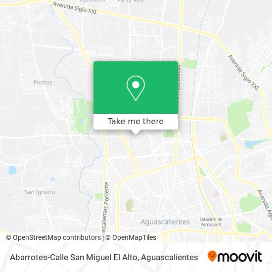 Abarrotes-Calle San Miguel El Alto map