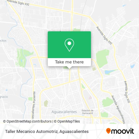 Mapa de Taller Mecanico Automotriz