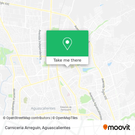Carniceria Arreguín map