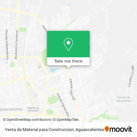 Mapa de Venta de Material para Construccion