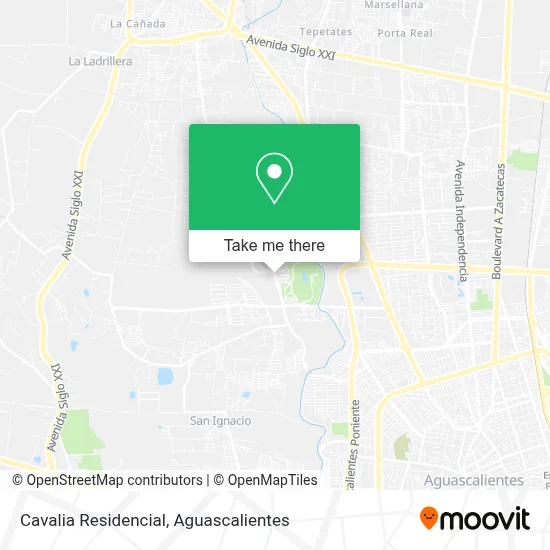 Cavalia Residencial map