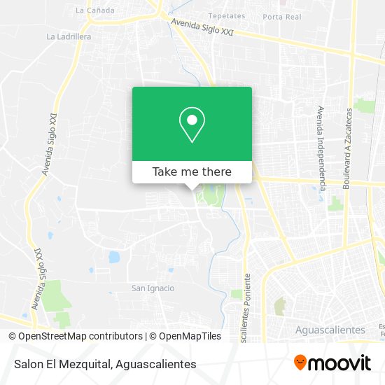 Salon El Mezquital map