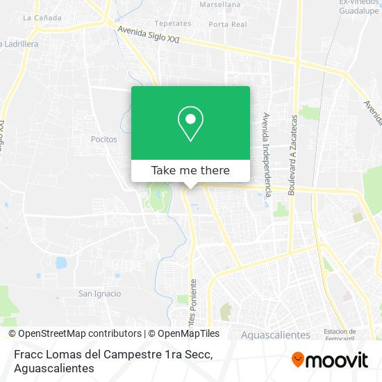 Fracc Lomas del Campestre 1ra Secc map